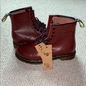cherry red doc martens